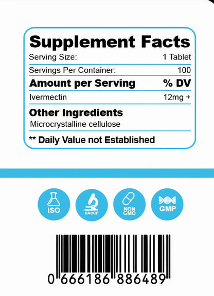 IVERMK 12 mg 100 Tablets - SENERE